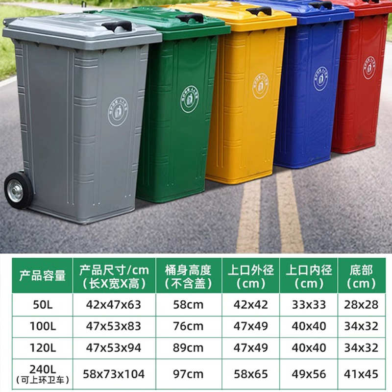 240升铁质垃圾桶120L不锈钢户外环卫大号大容量铁皮桶船用防火桶
