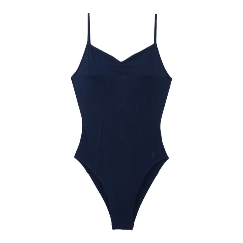 Sansha/三沙练功大背体操艺考形体服女连体高胯吊带舞蹈服LS1554