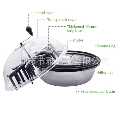 24 inch bowl trimmer割草机 碗状水培旋转植物切叶机 割芽剪叶机