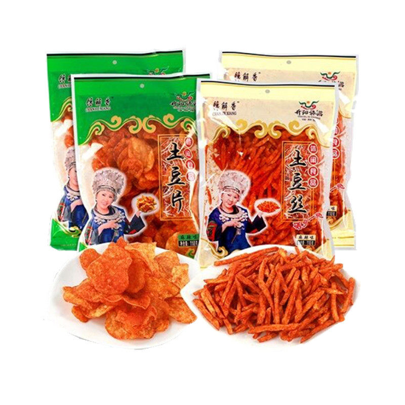 贵州特产开阳馋解香麻辣土豆丝土豆片薯片洋芋条麻辣丝网红零食