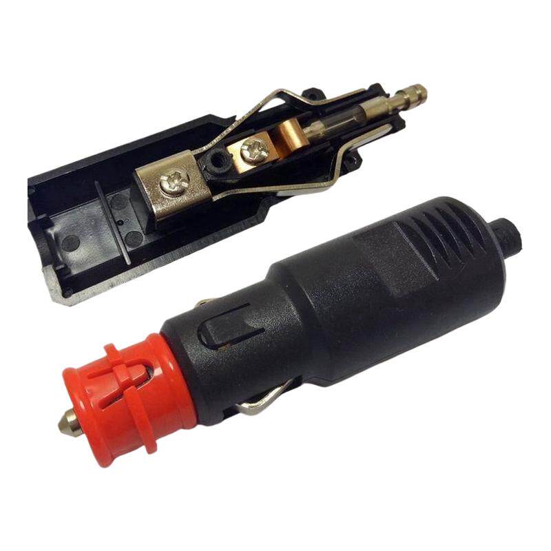 12V24v免焊接大功率汽车载点烟器插头电源线转换延长线母座15安