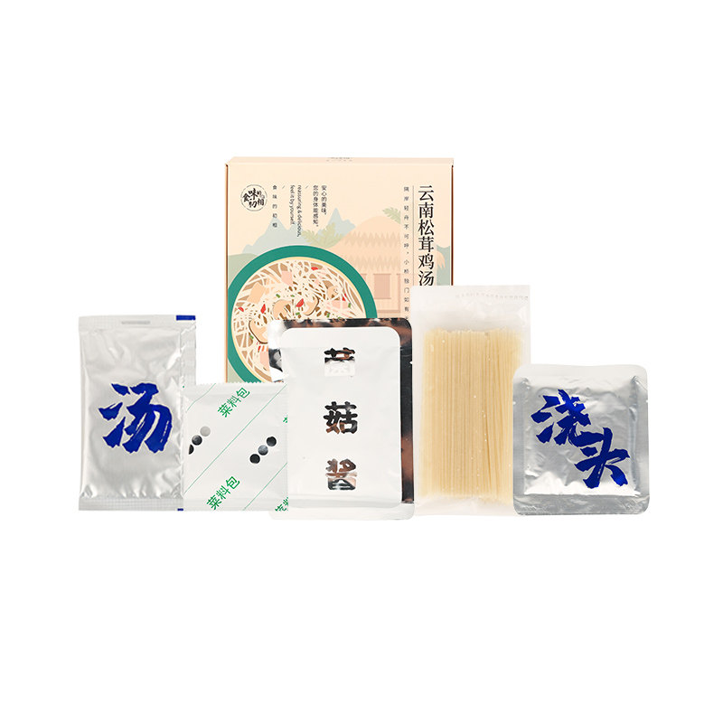 食味的初相云南松茸鸡汤鲜米线免煮米粉菌菇带料包方便速食宵夜