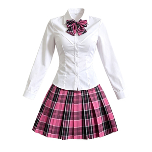 涩谷辣妹风jk制服套装古早日系原宿风川岛私立学院风小玫jk短裙