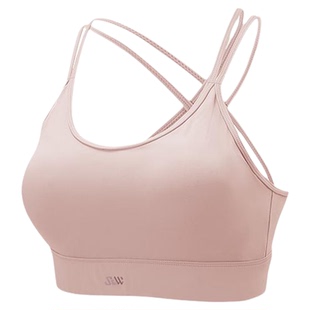 SW速惟运动内衣女防震外穿跑步训练健身美背一体式背心瑜伽服上衣