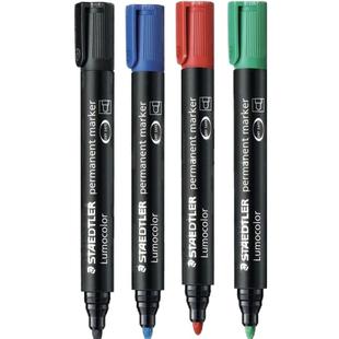 德国STAEDTLER施德楼352油性速干防水粗头记号笔球衣签名马克笔