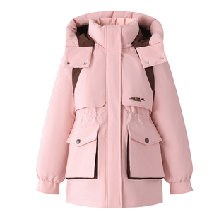 2025新款工装派克羽绒棉服保暖加厚中长款宽松棉衣女冬季棉袄外套