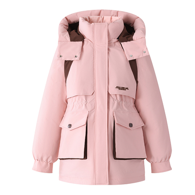 新款工装派克羽绒棉服女冬季外套