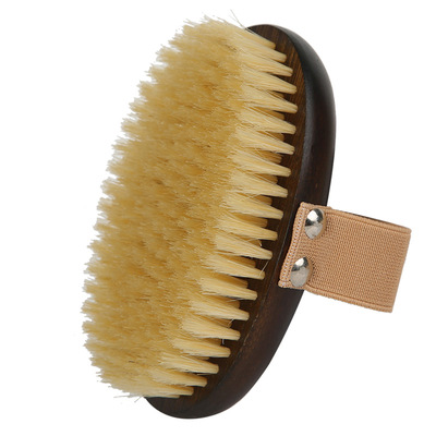 晋竹沐浴刷手持款猪鬃软毛刷