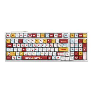 雷咖泽R99HelloKitt客制化机械键盘无线蓝牙Kitty键盘女生kt猫咪