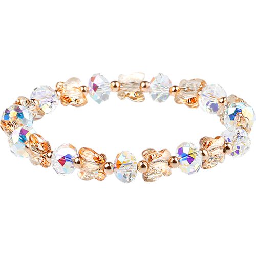 鸿澜奥地利紫水晶手链女手串女生七彩串珠珠子琉璃转运高级感情侣