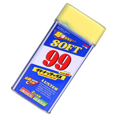 soft99高级软蜡车蜡金属去污蜡