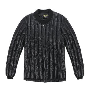 男夹棉内胆长袖冬装内穿保暖羽绒加厚棉衣中青年螺纹领小棉袄短款