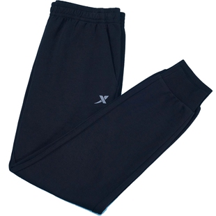 特步运动裤男裤子2026新款秋冬款针织跑步长裤黑色收口休闲裤卫裤