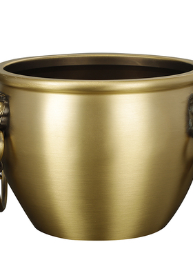 聚宝盆招财摆件玄关故宫缸黄铜