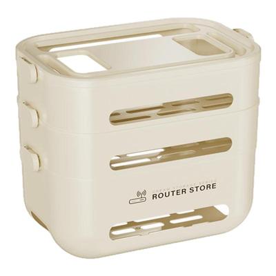 wifi路由器收纳盒子放置架电视机顶盒隐藏置物架插座电线整理神器