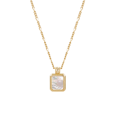 安铂洛利贝母吊坠项链女