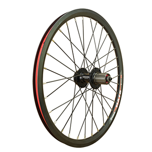 NOVATEC小轮车JAVA 20寸406刀圈升级久裕碟刹培林花鼓卡飞轮组