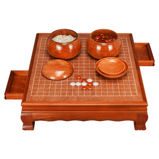 御圣围棋棋盘套装高档玉石云子家用实木围棋桌成人围棋盘TW-609