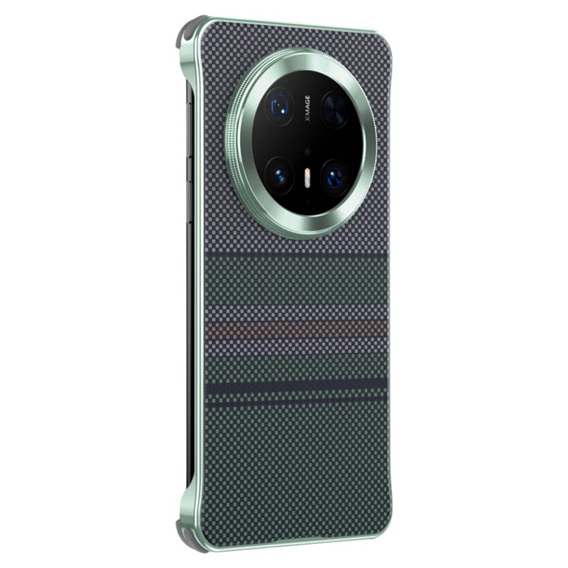适用华为mate70Pro手机壳新款合金无边框mate60pro+保护壳编制水贴纹镜头保护超薄防摔mate60/70防摔磁吸外壳