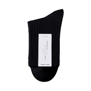 袜子男款秋冬季防臭吸汗中筒袜新疆棉纯色棉袜春秋款男士运动长袜