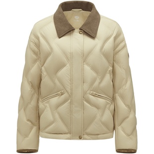 坦博尔轻薄羽绒服女款冬季2025年新款时尚好看巴恩风短款修身外套