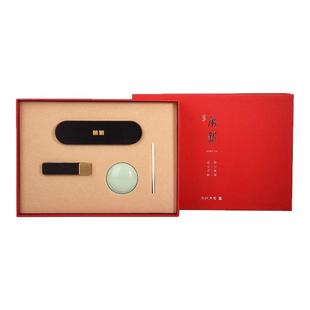 西泠印社承新印章定制刻字套装黄金檀紫光檀办公便携随身印章姓名篆刻定制节日送外国友人企业定制商务伴手礼