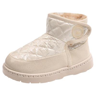 儿童雪地靴女童2025新款冬季男童大棉鞋加绒加厚保暖宝宝防滑短靴