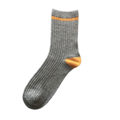 鹿人袜子秋冬男士羊毛保暖条纹袜