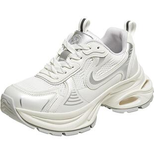 百思图2025秋季新款时尚潮流街头老爹鞋厚底增高女休闲鞋D5811CM5