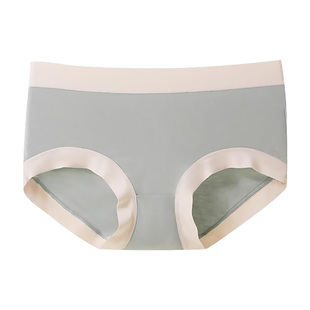 莫代尔无痕女士内裤纯棉抗菌100夏季女生中腰大码短裤简约抑菌