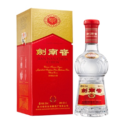 52度水晶剑南春白酒558ml*1瓶