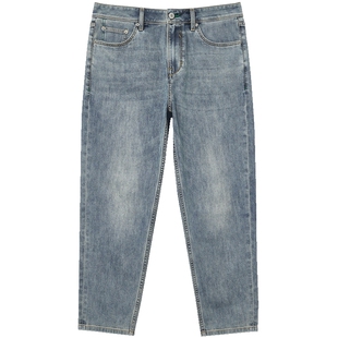 [环保]杰克琼斯男装牛仔裤春季新款百搭潮猫须水洗锥形九分裤裤子