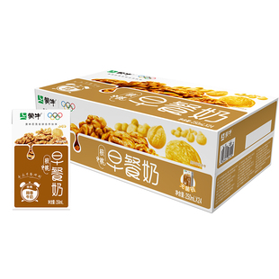 蒙牛早餐奶250ml24盒麦香核桃学生老人牛奶饮品整箱礼盒装旗舰店