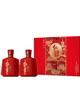 红星二锅头红坛清香53度礼盒款