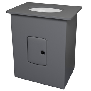 监狱看守所留置室立柱盆谈话室软包硅胶洗手台盆防撞陶瓷洗脸面盆