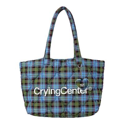 CryingCenter 格纹云朵挂件包 斜挎包单肩包 哭喊中心