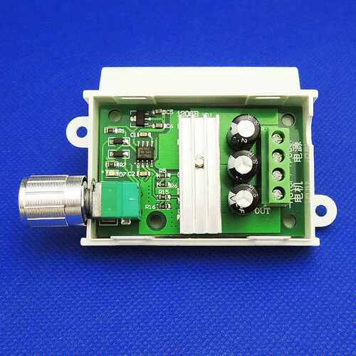 PWM直流电机调速器6V12V24V28V3A调速调光调温开关配外壳1206BK