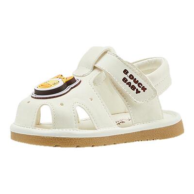 正品小黄鸭夏季宝宝叫叫亮灯凉鞋