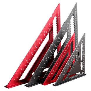 铝合金三角尺90度多功能直角尺45度高精度角尺木工装修专用工具