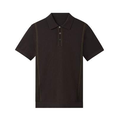 衬衫老罗【门店同款】2026年春polo衫含桑蚕丝翻领T恤265D7P946S