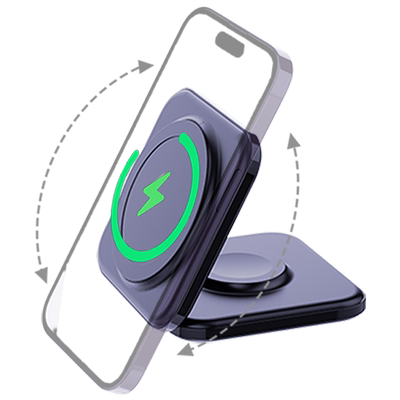 利乐普三合一折叠无线充电器