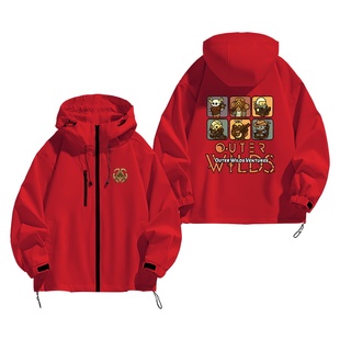星际拓荒游戏联名OuterWilds同款冬季加厚外套冲锋衣宽松夹克加棉