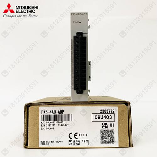 议价三菱FX5模拟量4路输入模块 FX5-4AD-ADP 适合5U/5UC/5UJ/5S