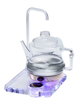 佰宝底部自动上水水晶玻璃电茶壶