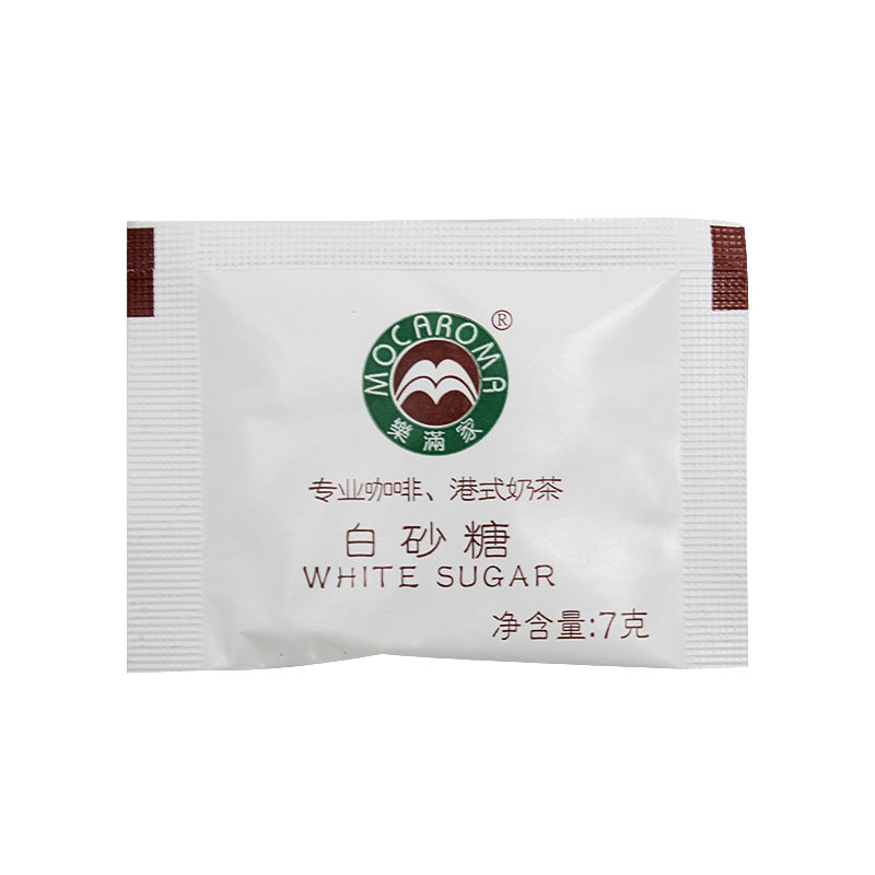 乐满家白糖包优质白砂糖咖啡红茶奶茶调糖伴侣糖包7克*50包邮包邮