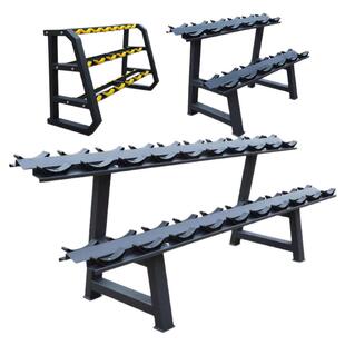 哑铃架商用杠铃片收纳架子健身房放置置物双层支架器材储物架家用