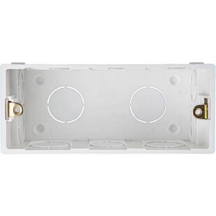 公牛118型三位暗装底盒暗盒接线盒通用开关盒下线盒插座电线盒子