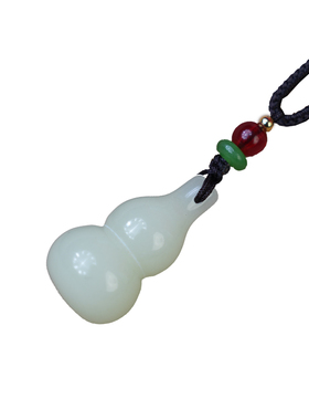 夜光石发光小葫芦项链