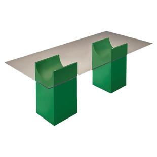 西班牙进口SANCAL Vestige系列玻璃现代圆形餐桌咖啡桌长条会议桌