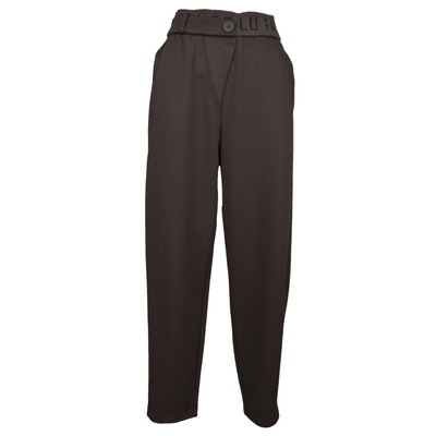 可路莎春秋新款宽松休闲字母高腰时尚萝卜裤九分裤女C201208